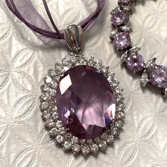 🌹Princess purple jewellery set - Picture 3 of 10